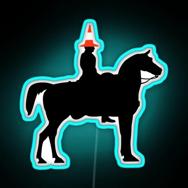 Glasgow Duke Of Wellington Horse Statue RGB Neon Sign