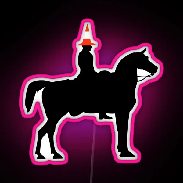 Glasgow Duke Of Wellington Horse Statue RGB Neon Sign