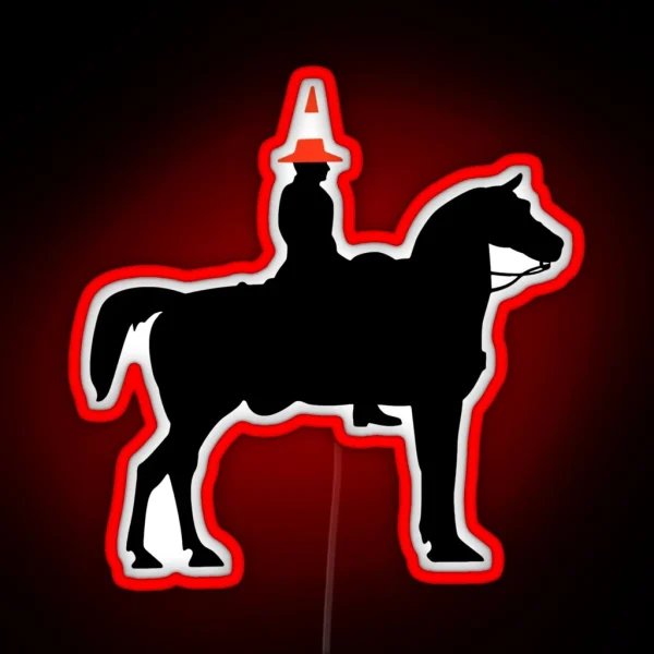 Glasgow Duke Of Wellington Horse Statue RGB Neon Sign
