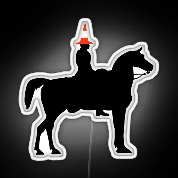Glasgow Duke Of Wellington Horse Statue RGB Neon Sign