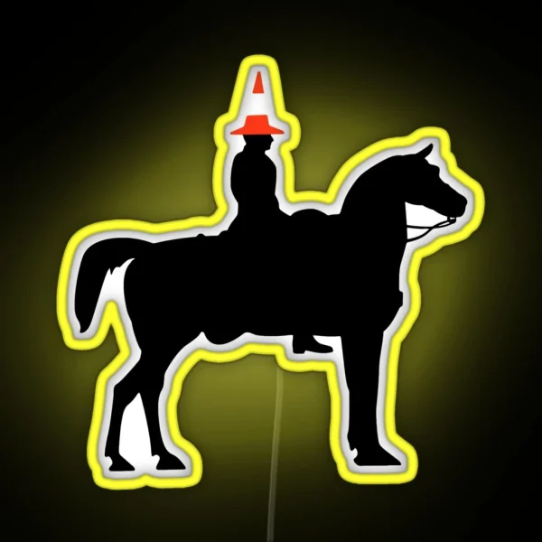 Glasgow Duke Of Wellington Horse Statue RGB Neon Sign
