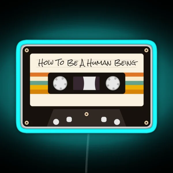 Glass Animals How To Be A Human Being RGB Neon Sign