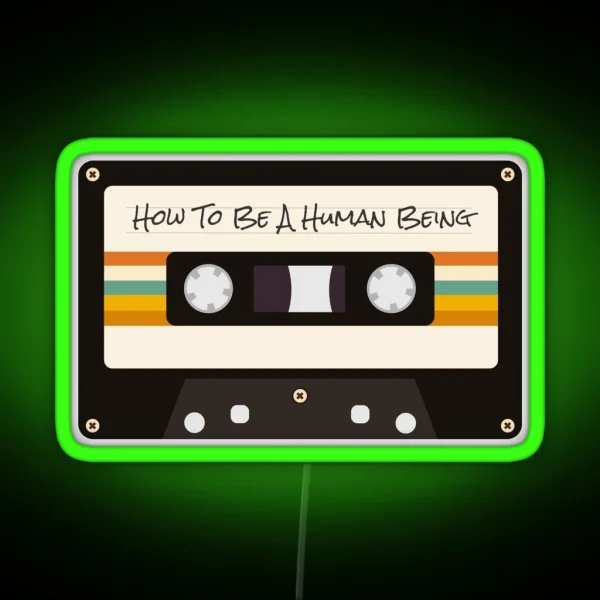 Glass Animals How To Be A Human Being RGB Neon Sign