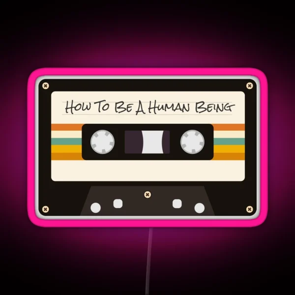 Glass Animals How To Be A Human Being RGB Neon Sign