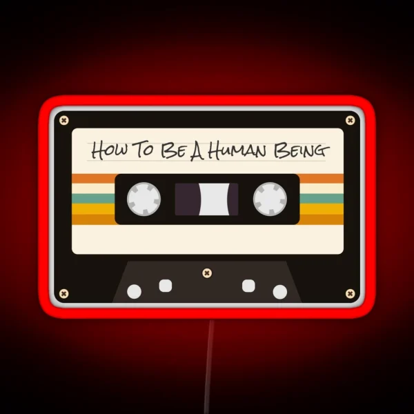 Glass Animals How To Be A Human Being RGB Neon Sign