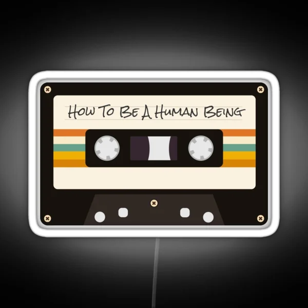 Glass Animals How To Be A Human Being RGB Neon Sign