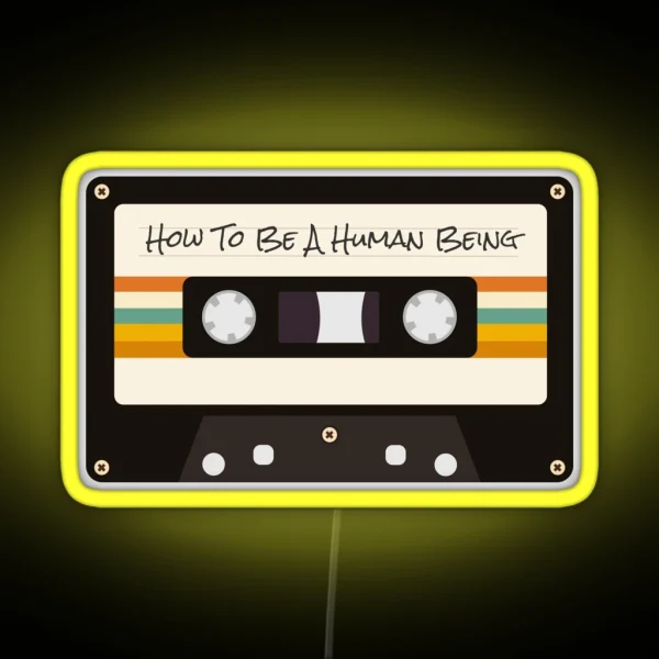Glass Animals How To Be A Human Being RGB Neon Sign