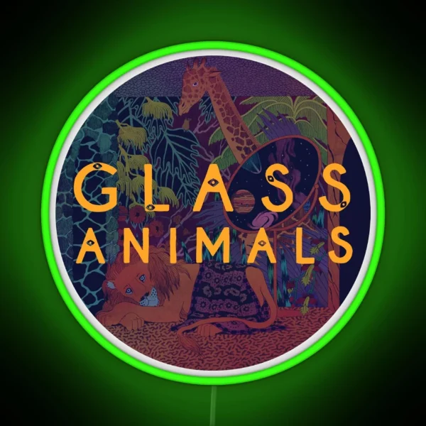 Glass Animals RGB Neon Sign