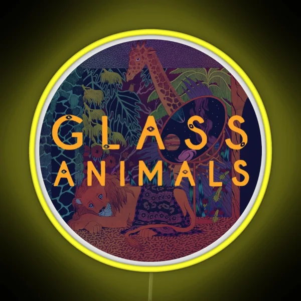 Glass Animals RGB Neon Sign