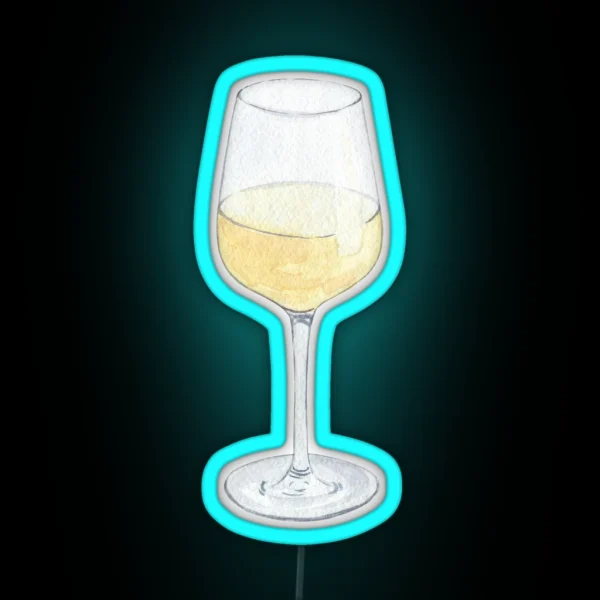 Glass Of Wine RGB Neon Sign