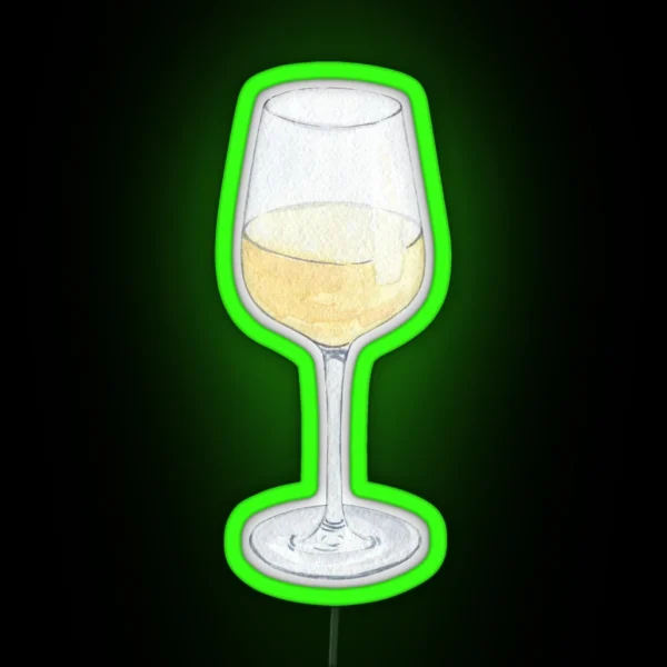 Glass Of Wine RGB Neon Sign