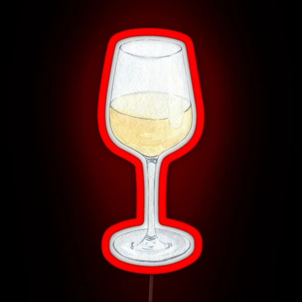 Glass Of Wine RGB Neon Sign