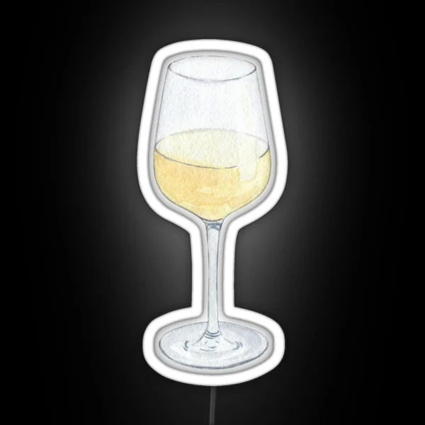 Glass Of Wine RGB Neon Sign