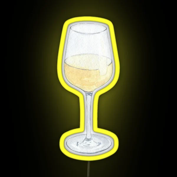 Glass Of Wine RGB Neon Sign