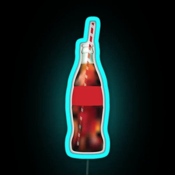 Glass Soda Bottle RGB Neon Sign