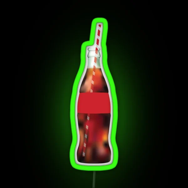 Glass Soda Bottle RGB Neon Sign