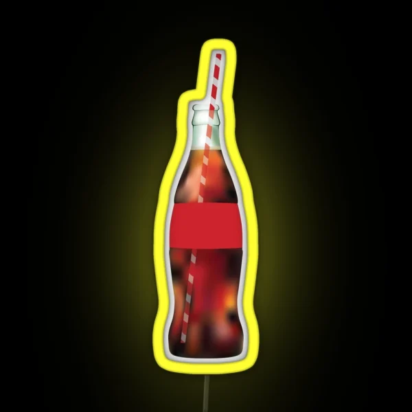 Glass Soda Bottle RGB Neon Sign