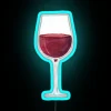 RGB Red Wine Glass Neon Sign for Home Bar Decorations