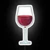 Wine enthusiast's dream: vibrant glass with red wine glow