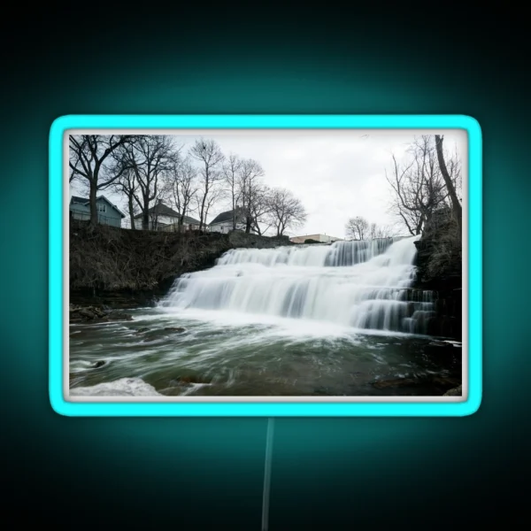 Glen Park Falls Long Exposure RGB Neon Sign