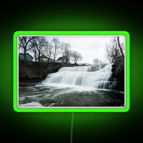 Glen Park Falls Long Exposure RGB Neon Sign