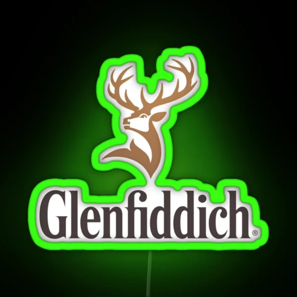 Glenfiddich Whisky RGB Neon Sign