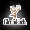 Vibrant Glenfiddich Whisky Neon Sign Accentuating Home Bar Decor Style
