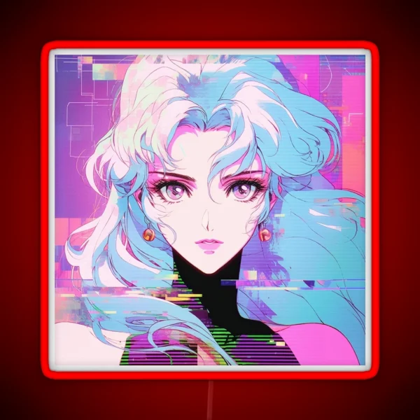 Glitch Girl RGB Neon Sign