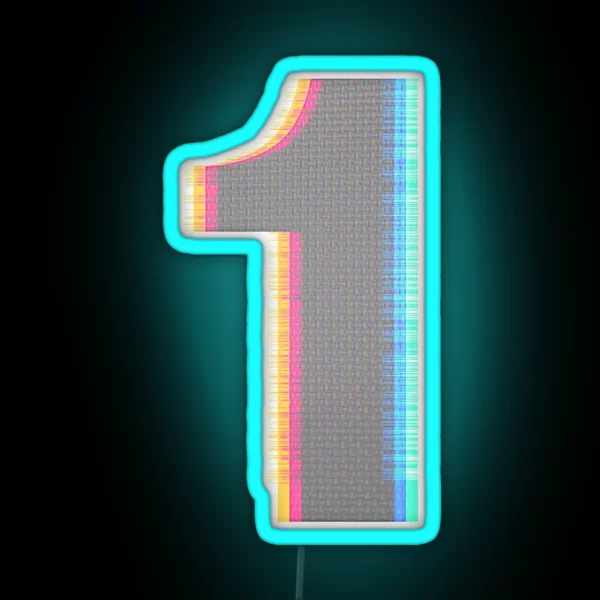 Glitch One RGB Neon Sign