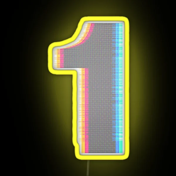 Glitch One RGB Neon Sign