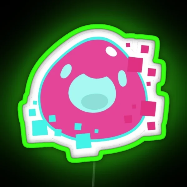 Glitch Slime From Slime Rancher RGB Neon Sign