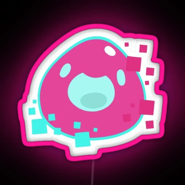 Glitch Slime From Slime Rancher RGB Neon Sign