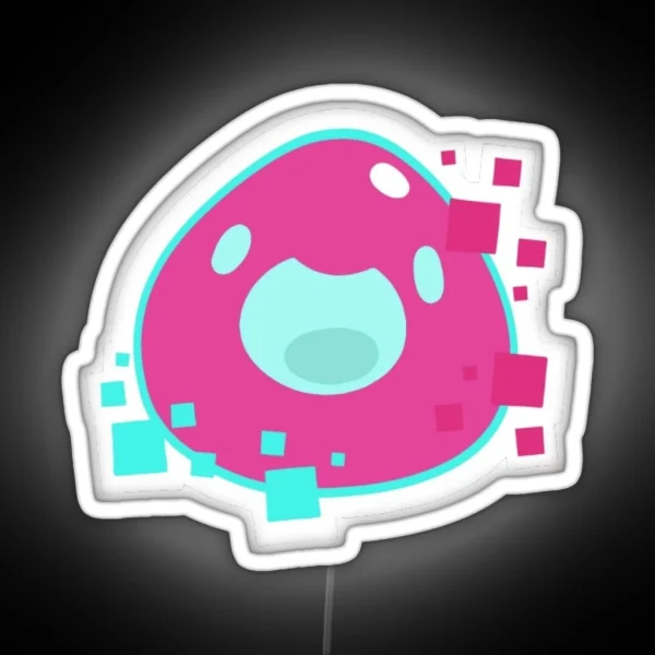 Glitch Slime From Slime Rancher RGB Neon Sign