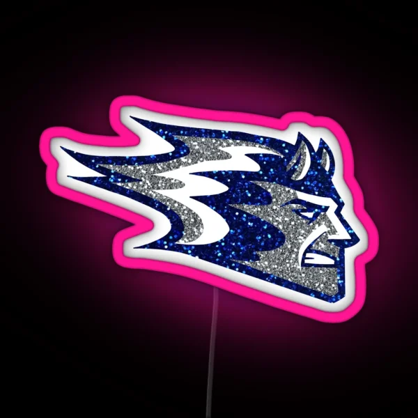 Glitter Blue Devil RGB Neon Sign