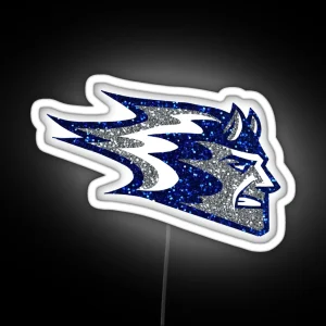 Glitter Blue Devil RGB Neon Sign