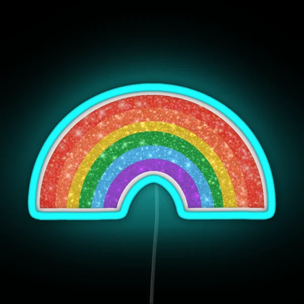 Glitter Rainbow RGB Neon Sign