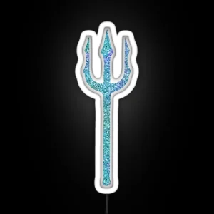 Glitter Trident Finnick Odair Hunger Games RGB Neon Sign