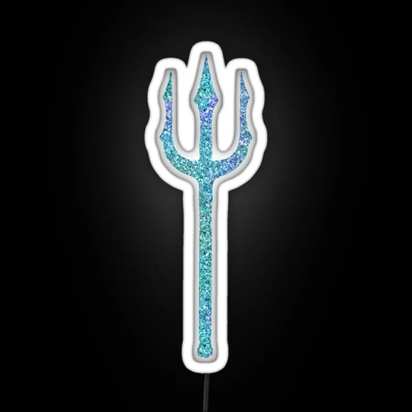 Glitter Trident Finnick Odair Hunger Games RGB Neon Sign