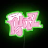 Vibrant RGB Neon Glittery Rat Logo Home Decor Sign Illumination