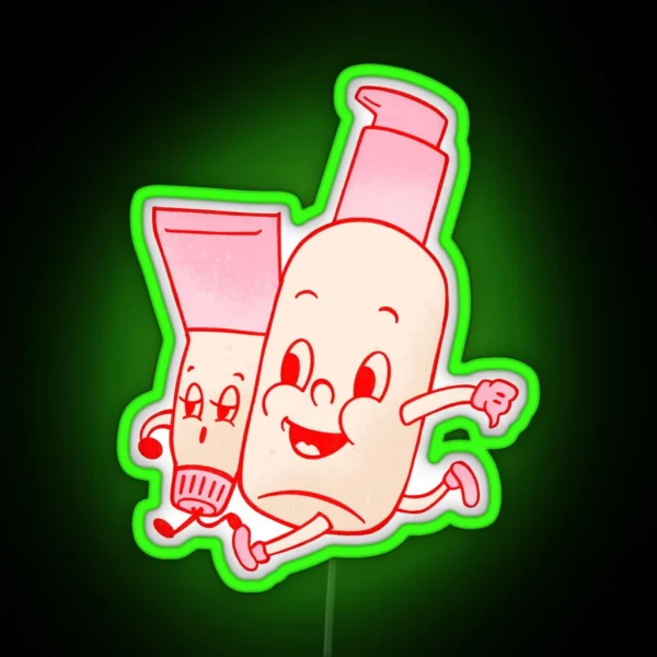 Gloss Skincare Routine RGB Neon Sign