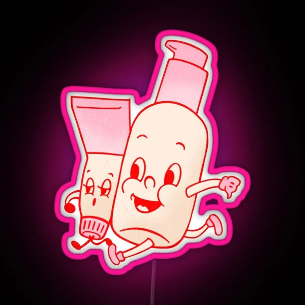 Gloss Skincare Routine RGB Neon Sign