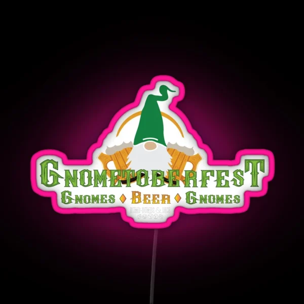Gnometoberfest RGB Neon Sign