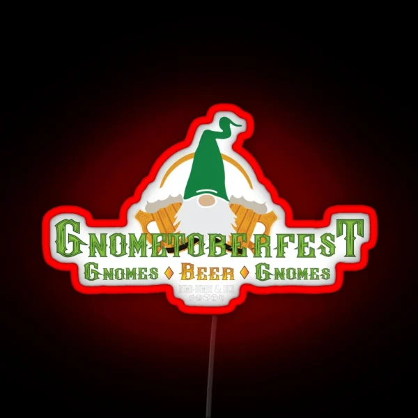 Gnometoberfest RGB Neon Sign