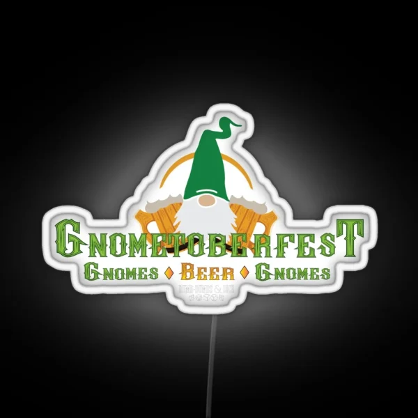 Gnometoberfest RGB Neon Sign