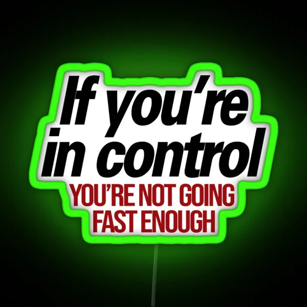 Go Faster RGB Neon Sign