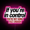 Customizable RGB LED neon display sign for speed enthusiast decor