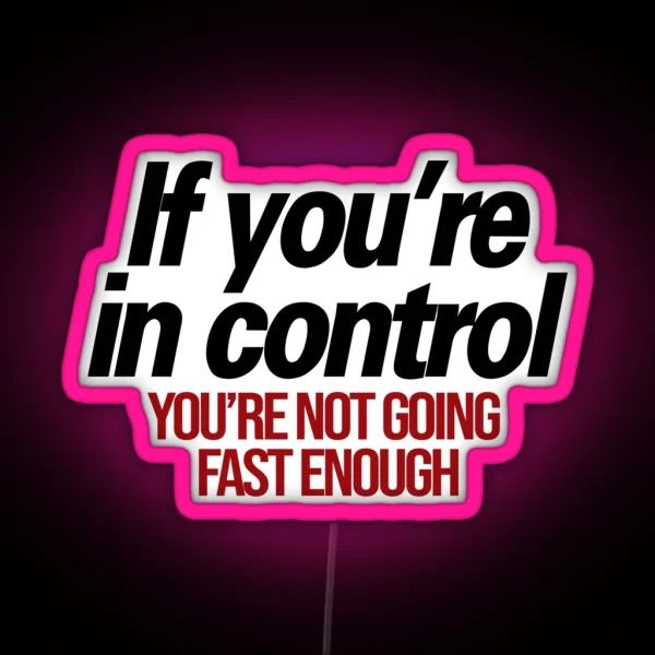 Go Faster RGB Neon Sign