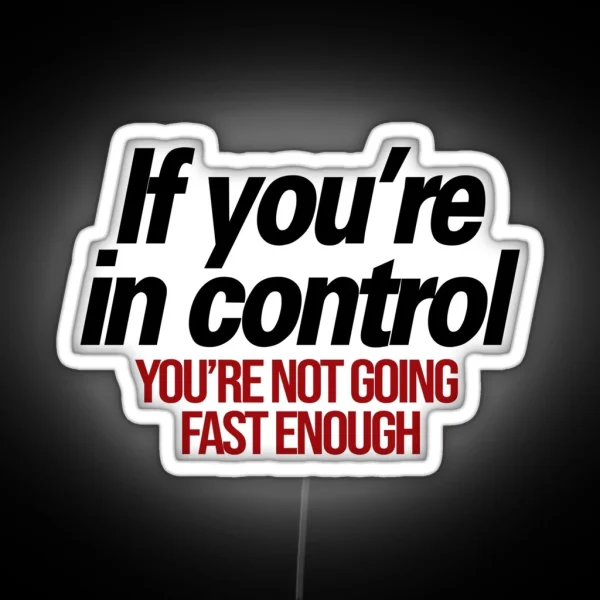 Go Faster RGB Neon Sign