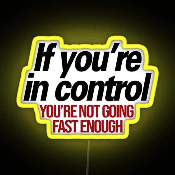 Go Faster RGB Neon Sign