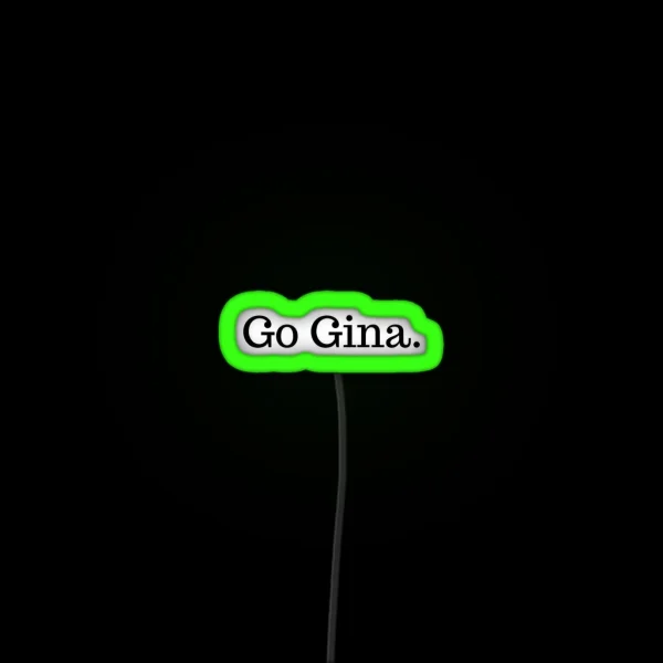 Go Gina SZA RGB Neon Sign